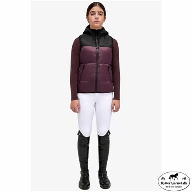 Cavalleria Toscana Junior Nylon Puffervest - Sort/Bordeaux