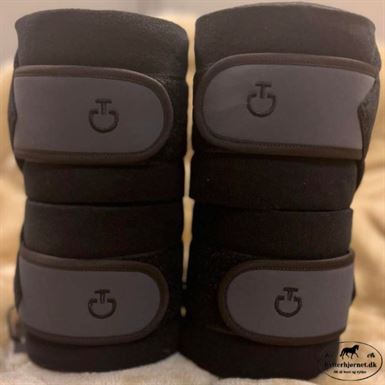 Cavalleria Toscana Fleecebandager 4-Pak - Sort/Grå