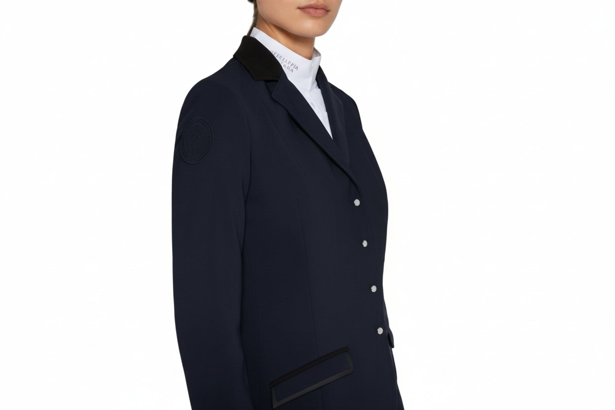 Cavalleria Toscana Jersey Stævnejakke M. Lynlås - Navy