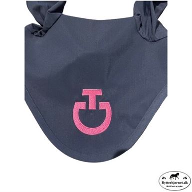 Cavalleria Toscana Jersey Stripe Hut - Navy m. Pink Logo