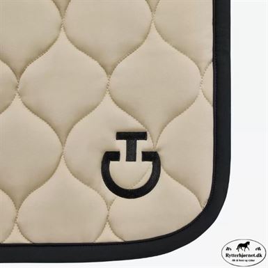 Cavalleria Toscana New Circular Dressurunderlag - Lys Sand / Sort