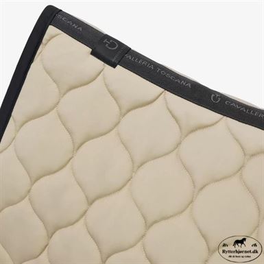 Cavalleria Toscana New Circular Dressurunderlag - Lys Sand / Sort