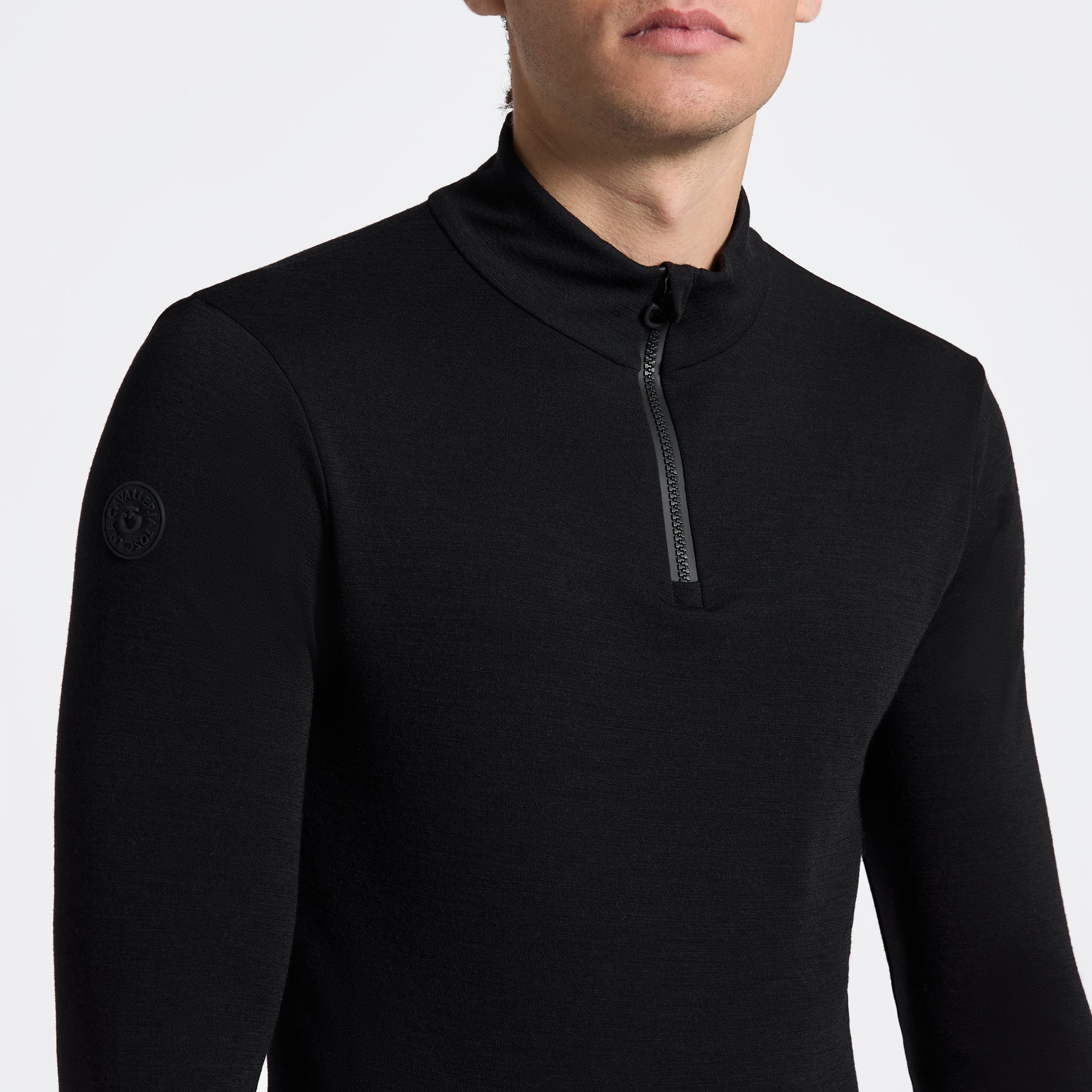 Cavalleria Toscana 1/2 Zip Tech Uld Træningsbluse