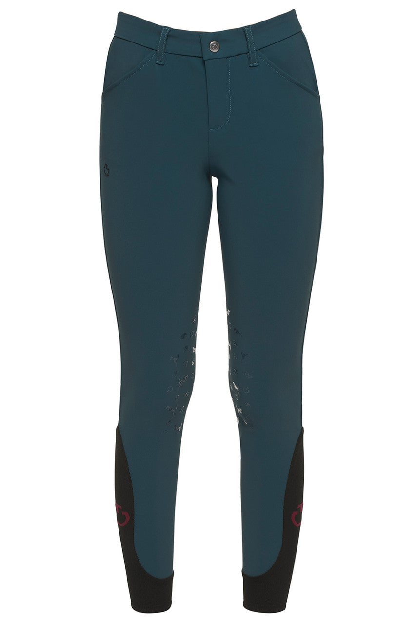 Cavalleria Toscana Horse & Helmet Ridebukser til Børn - Teal