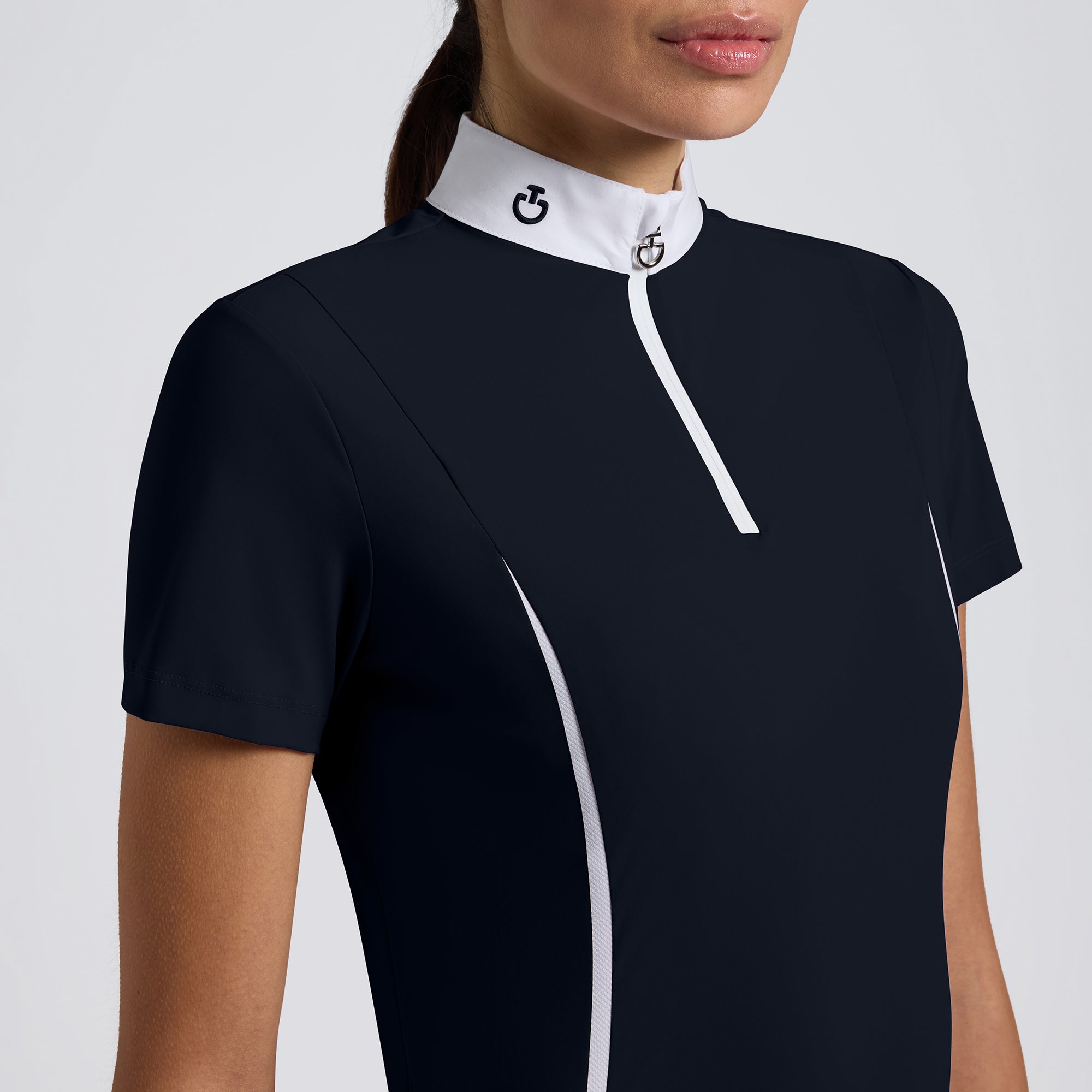 Cavalleria Toscana Insert Mesh Stævnebluse