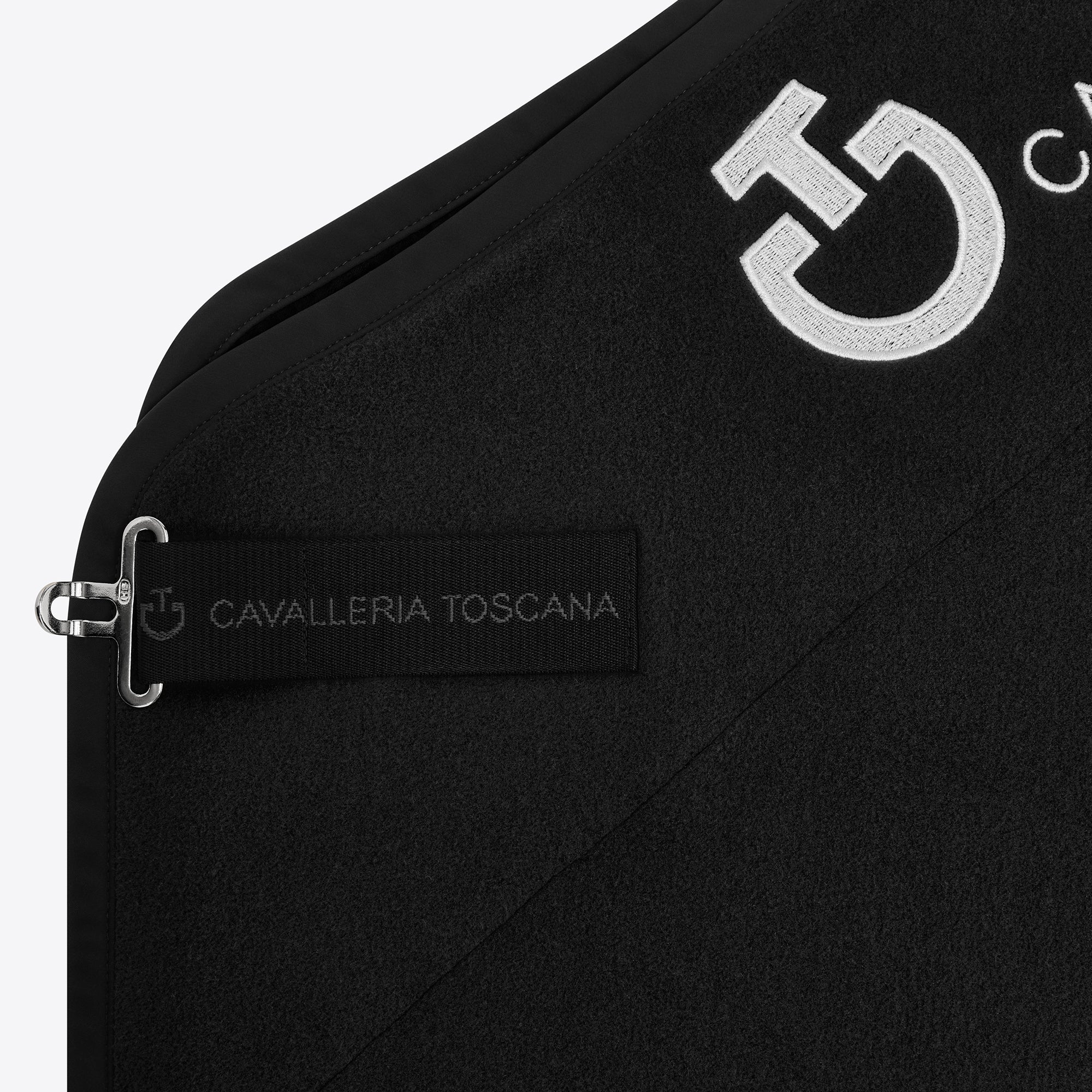 Cavalleria Toscana Logo Fleecedækken - Sort