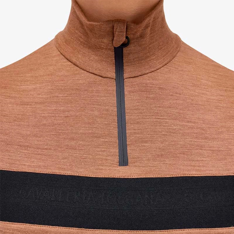 Cavalleria Toscana Tech Wool Turtleneck M. 1/4 Zip - Camel