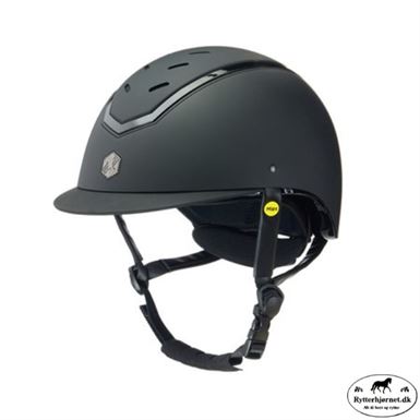Charles Owen Kylo Mips Ridehjelm - Sort/Shiny Sort