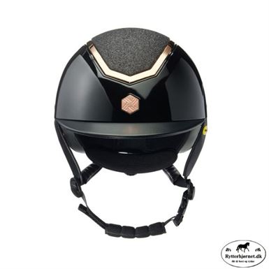 Charles Owen Kylo Glossy Ridehjelm M. Mips - Sort/Sparkley Rose