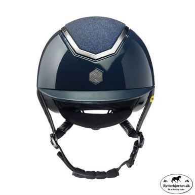 Charles Owen Kylo Glossy Ridehjelm M. Mips - Navy/Sparkley Grey