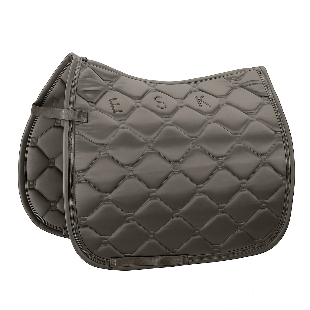 Eskadron Mattgloss Crystal Classic Sport Dressurunderlag - Steel Grey