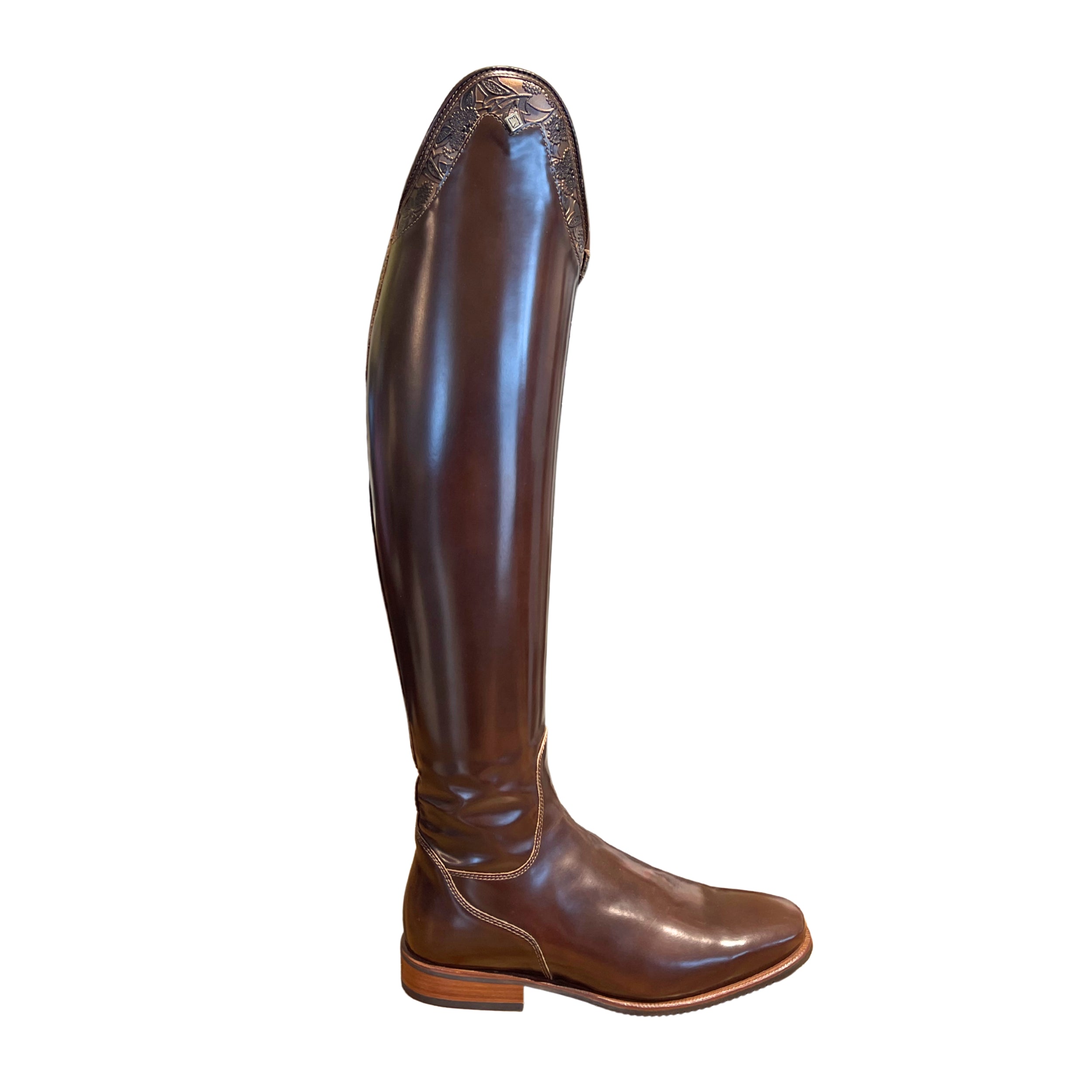 DeNiro Bellini Dressurstøvle - Brushed Oxford & Wide Rodine-top i Brun Greta