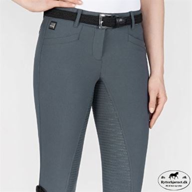 Equiline Cedar Ridebukser med Fuldgrip - Grå