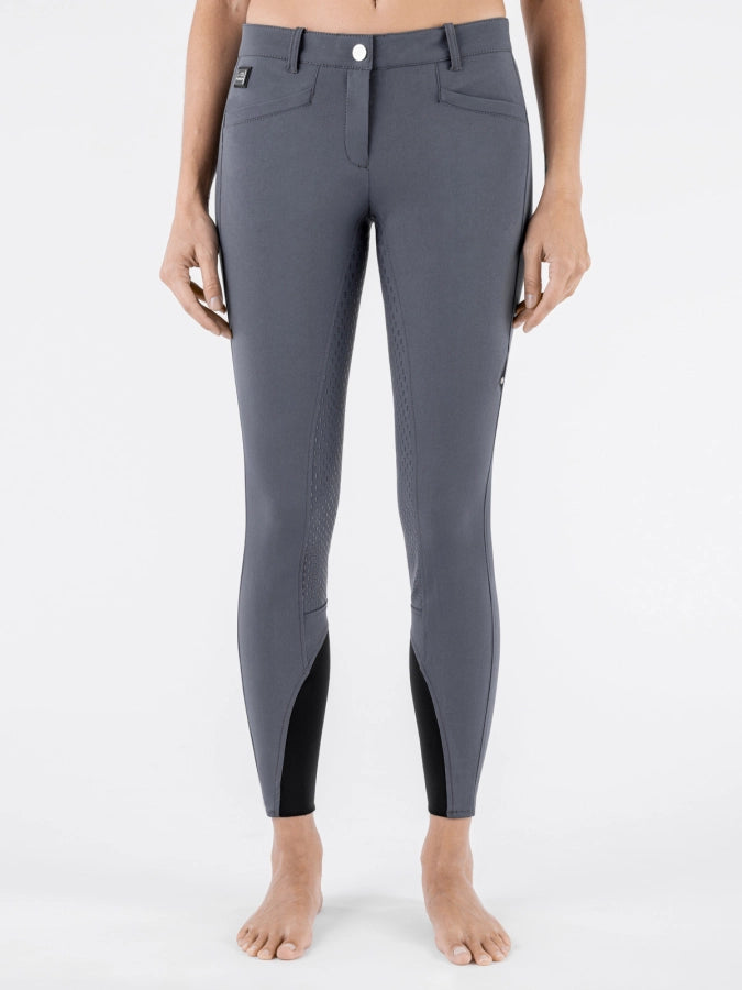 Equiline Cedar Ridebukser med Fuldgrip - Grå