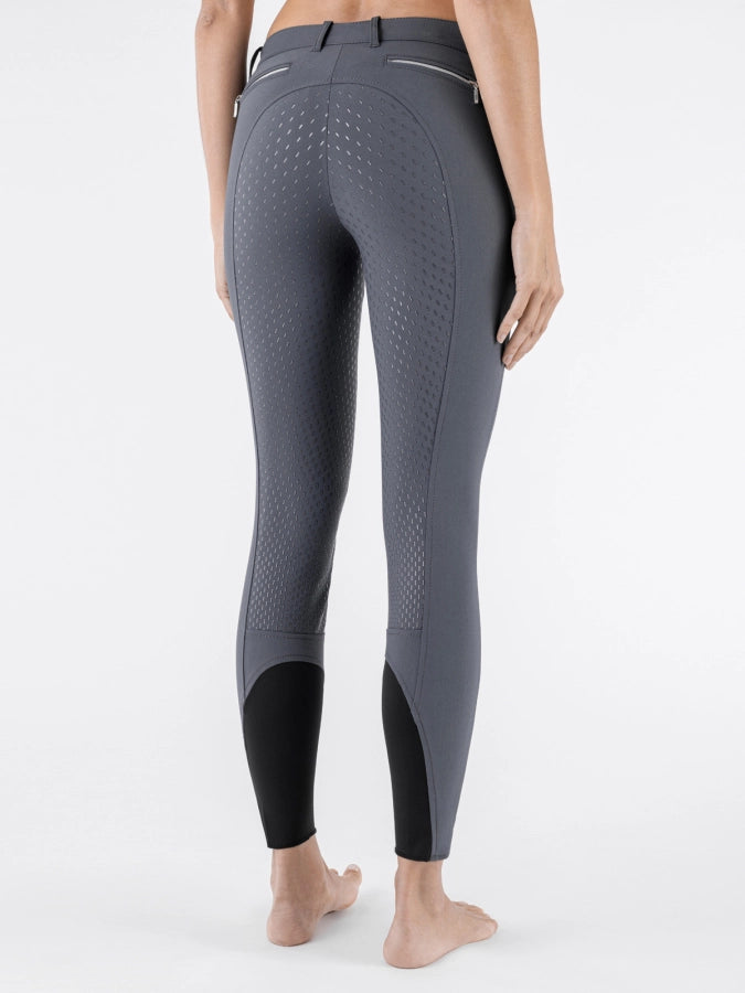 Equiline Cedar Ridebukser med Fuldgrip - Grå