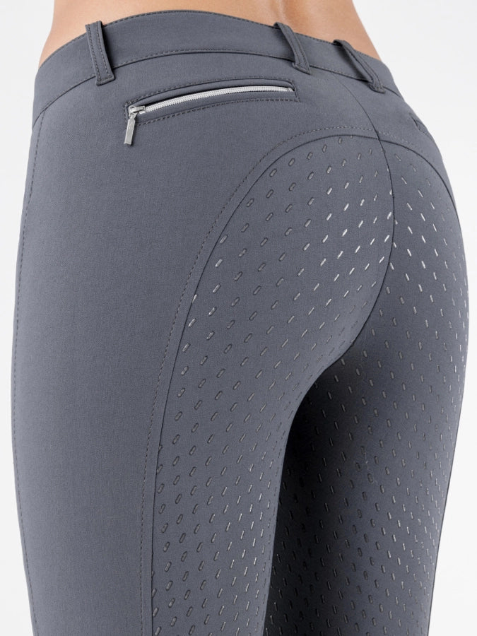 Equiline Cedar Ridebukser med Fuldgrip - Grå
