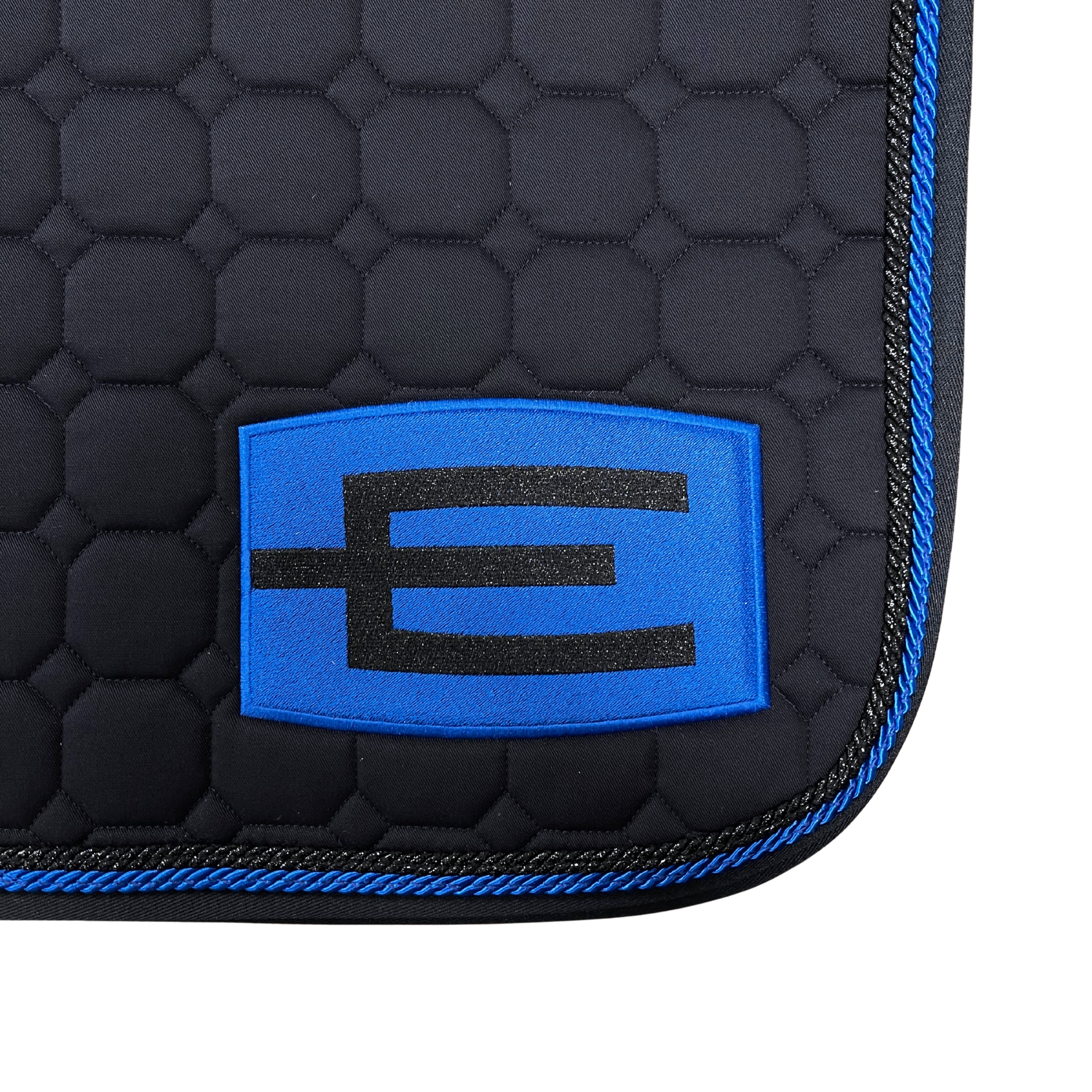 Equiline Octagon Springunderlag - Blue/Royal/Glitter Black