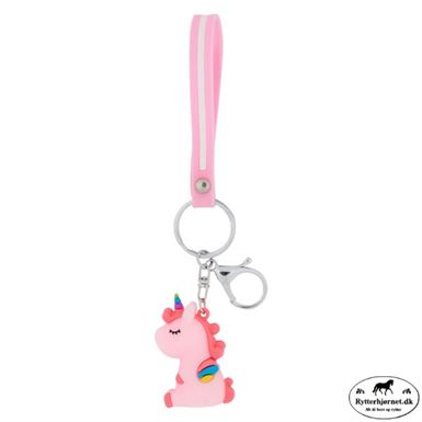 Equipage Kids Cute Enhjørning Nøglering - Pink