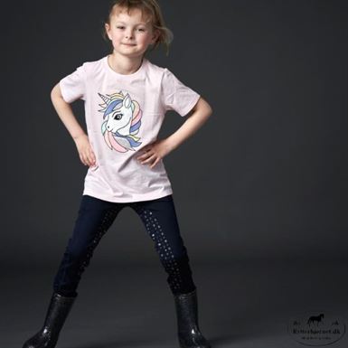 Equipage Molly Børne Ridetights M. Fuldgrip - Glimmer Navy