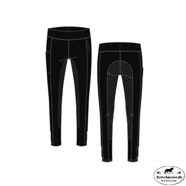 Equipage Molly Børne Tights M. Fuldgrip  - Sort