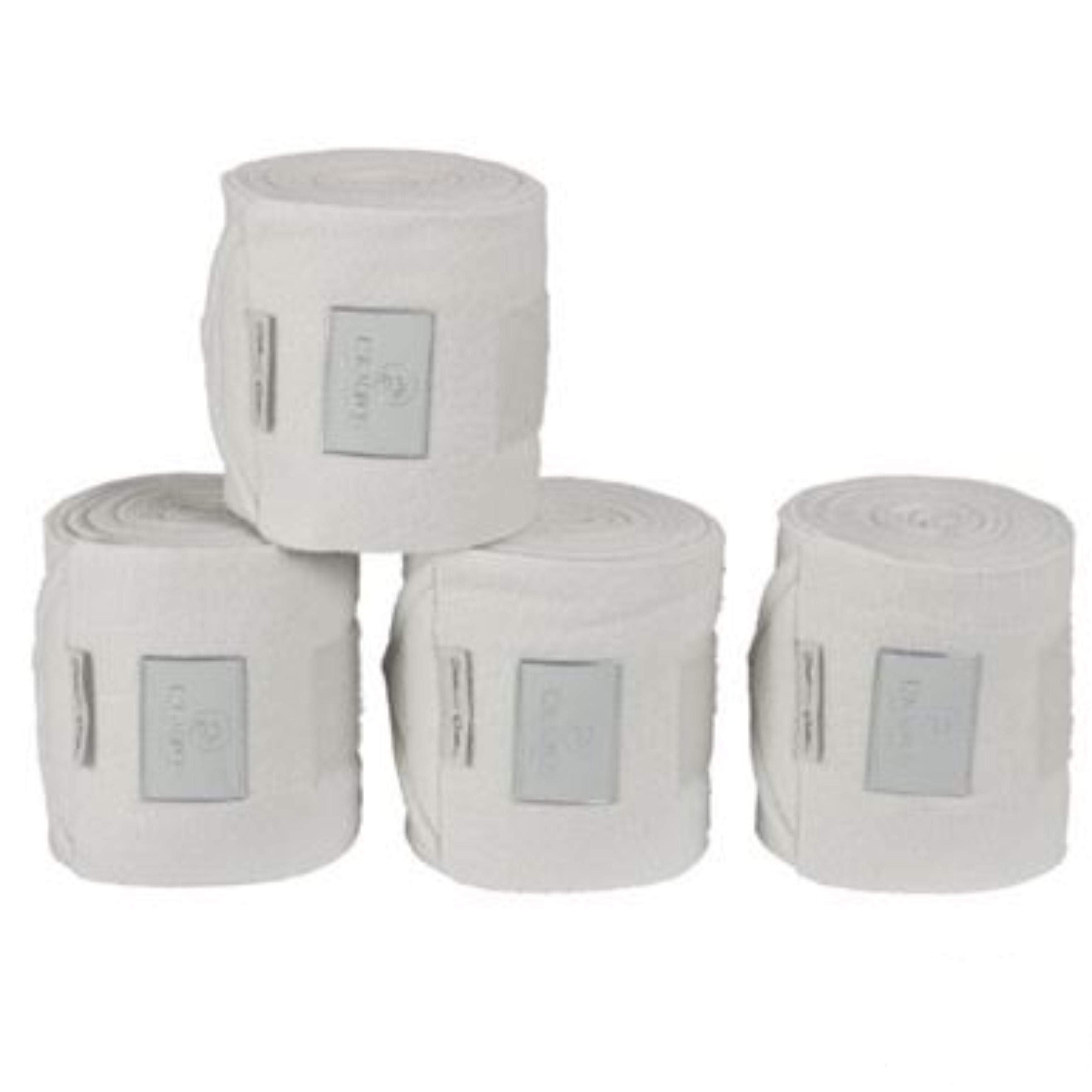 Eskadron Stamped Fleecebandager Platinum 4-pak - Pearlgrey