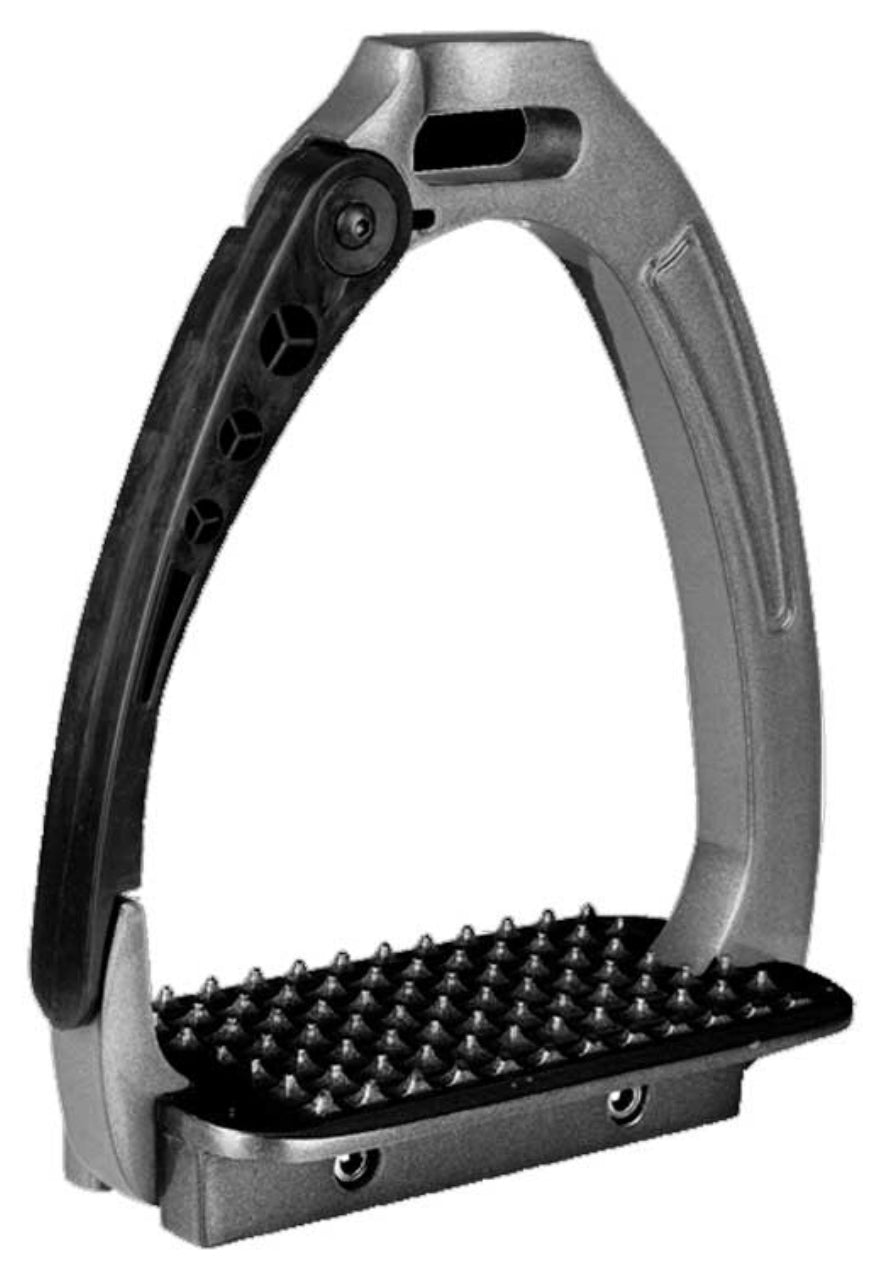 Waldhausen Sikkerheds-Stigbøjle Pro 12cm - Grå Metal