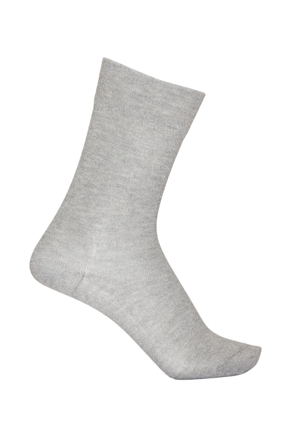 Equipage Glitter Strømper - Grey Melange