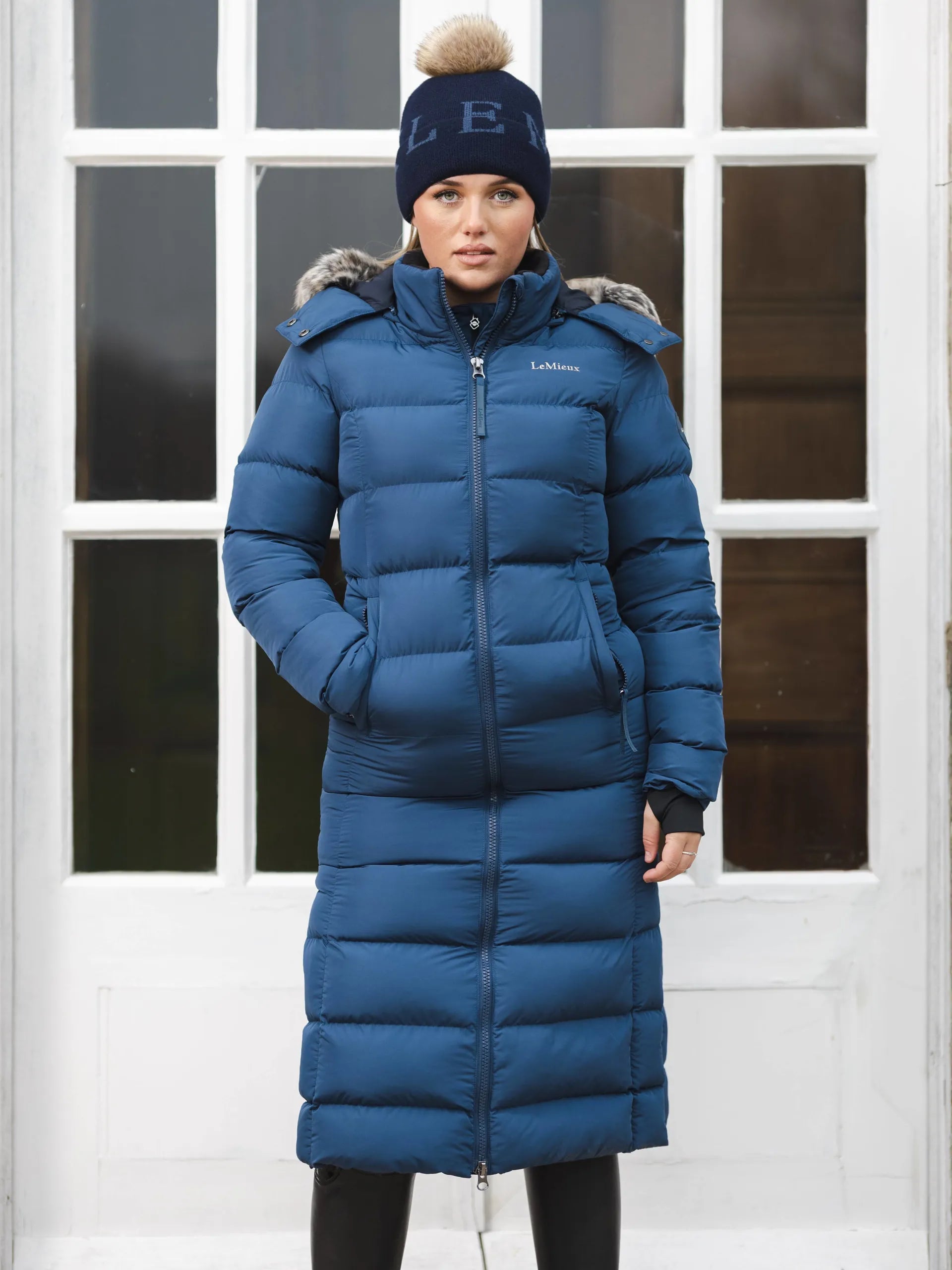 LeMieux Harper Lang Frakke - Atlantic blue
