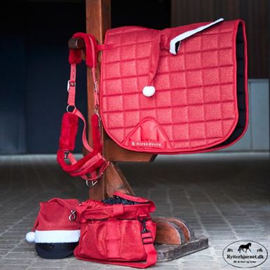 Horse Guard Mesh Glitter Jule Underlag - Rød