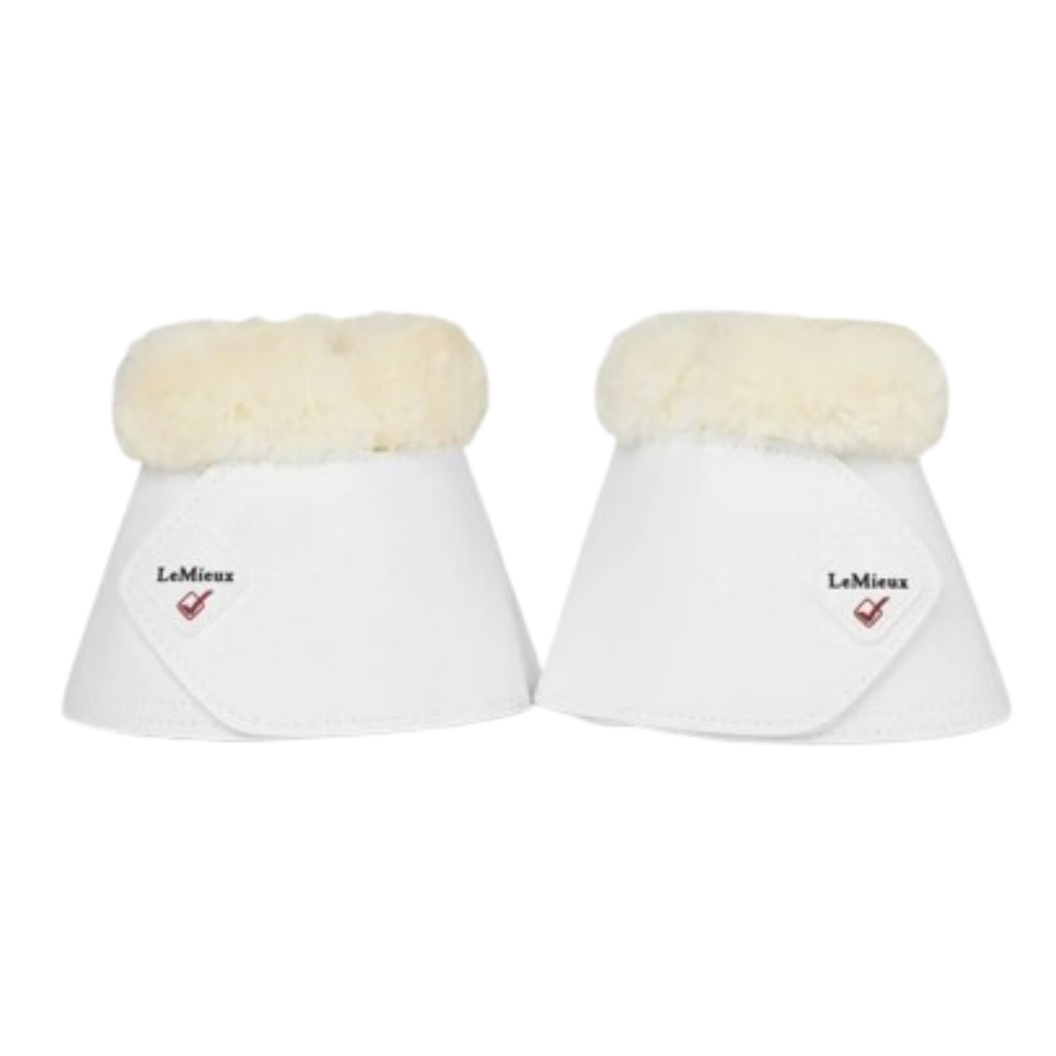 LeMieux Fleece Wrapround Klokke - Hvid/Natur