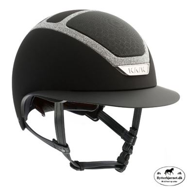 KASK Star Lady Ridehjelm m. Swarovski Frame -Sort/Silver