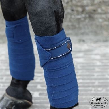 Kentucky Polar Fleecebandage med Perler 4-pak - Navy