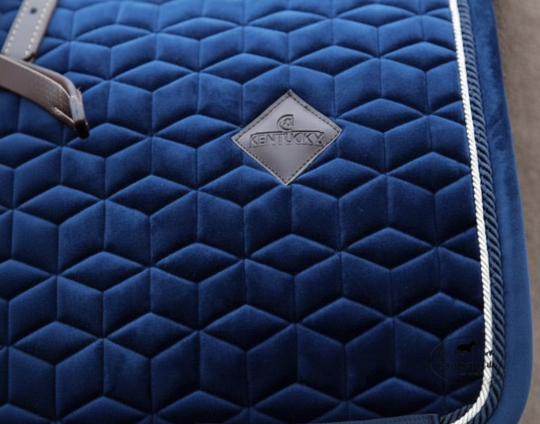Kentucky Velour Basic Dressurunderlag - Navy