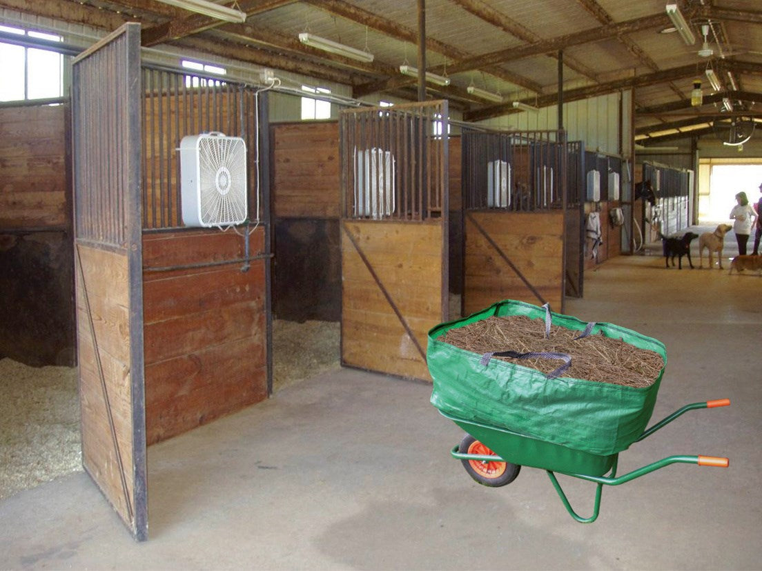 Kerbl Høtaske 270 L - Grøn