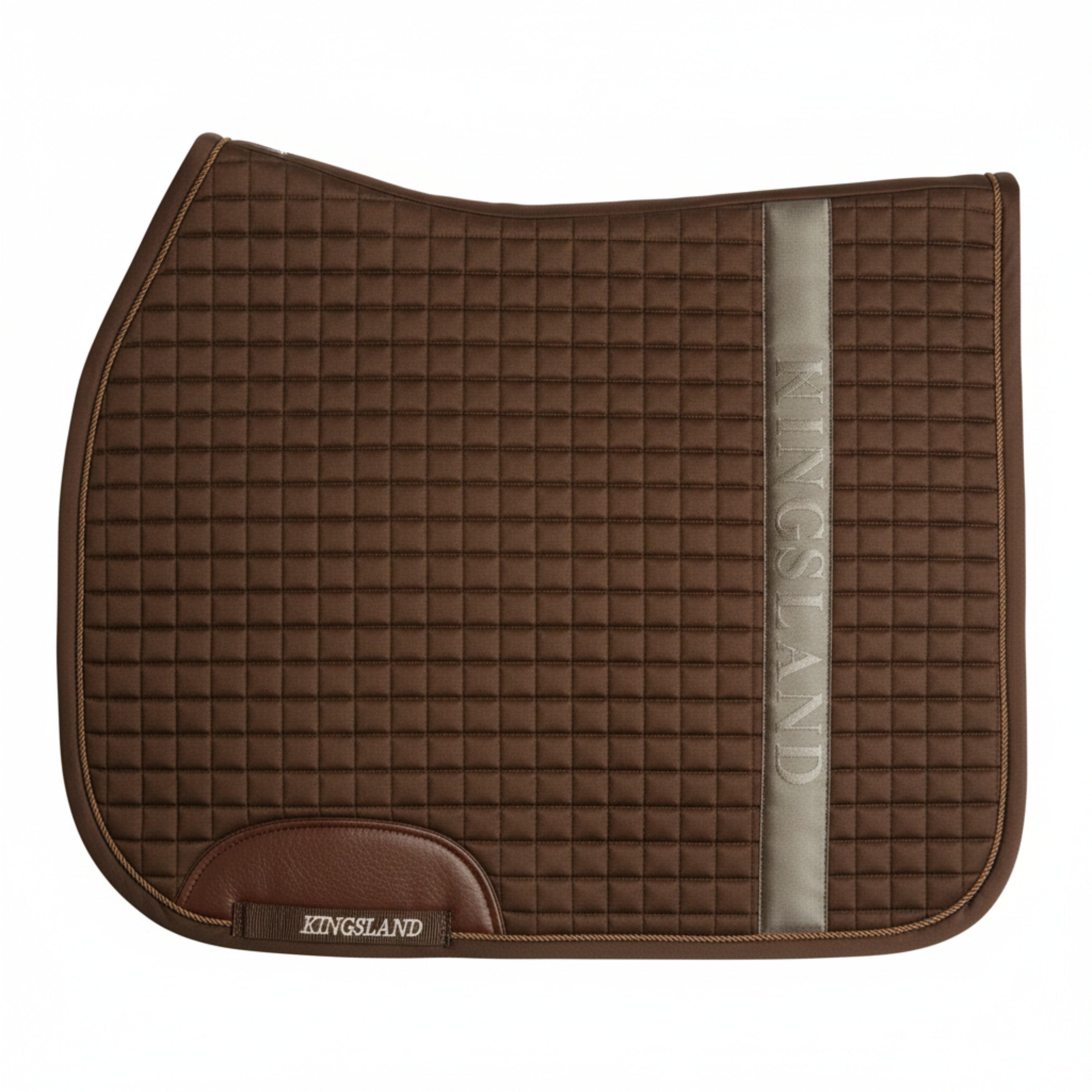 Kingsland Abriella Bomulds-Dressurunderlag - Brown Chocolate