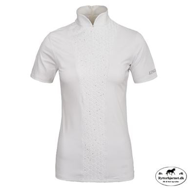 Kingsland Bridget Stævnebluse M. Bling - Hvid
