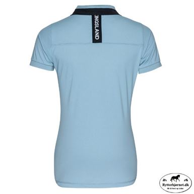 Kingsland Harriet Pique T- Shirt - Blue Faded Denim