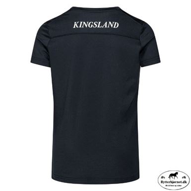 Kingsland T-Shirt Til Børn M. Rund Hals - Navy