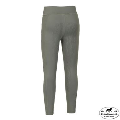 Kingsland Kacy Vinter Tights Til Børn M. Silikone Grip - Green Gunmetal