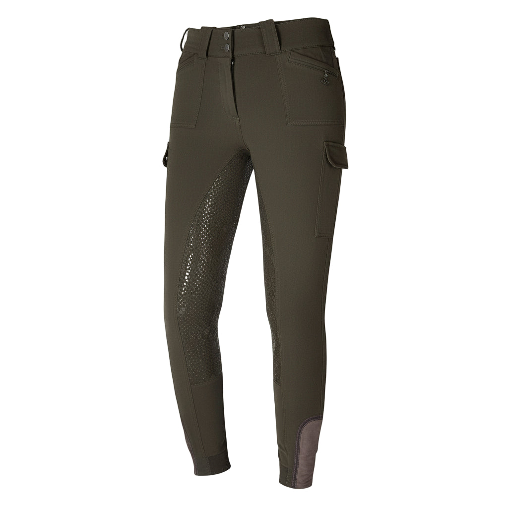 Kingsland Karga Fuldgrip Ridebukser - Green Beluga