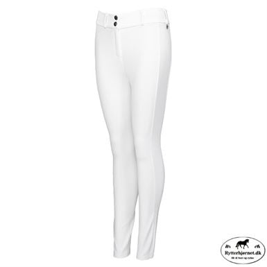 Kingsland Kaya F-Tec6 Fuldgrip Tights M.Lynlås - Hvid
