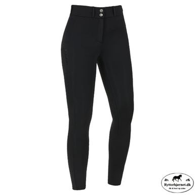 Kingsland Kaya F-Tec6 Fuldgrip Tights M. Knapper & Lynlås - Sort