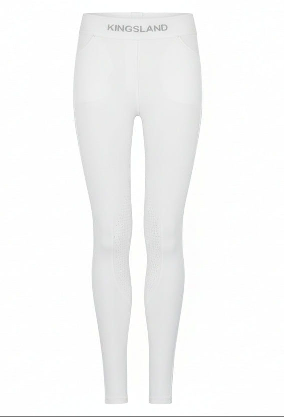 Kingsland Kemmie Tights M.Fuldgrip Til Børn - Hvid