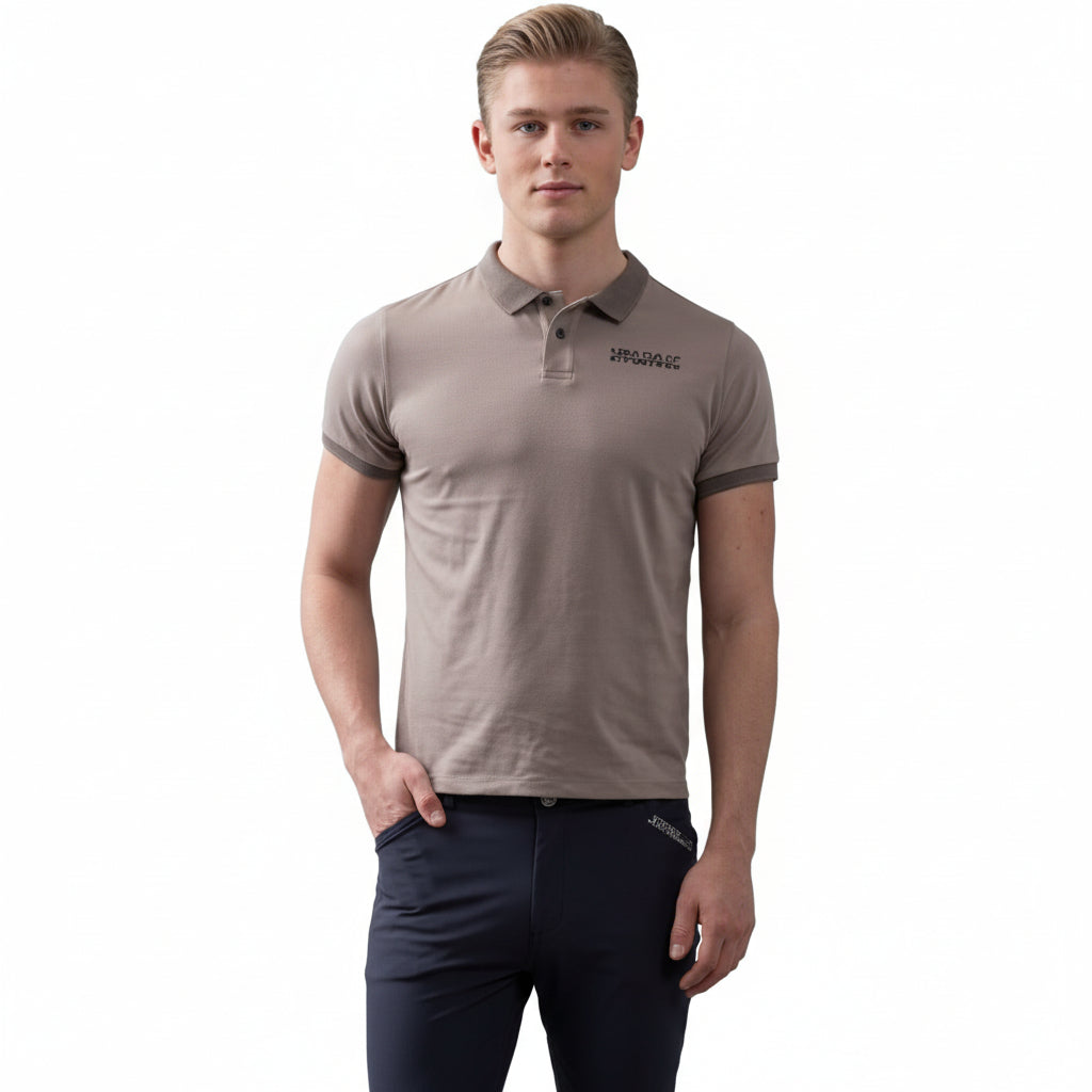 Kingsland Onyx Men Pique Polo T-Shirt - Beige Cindy