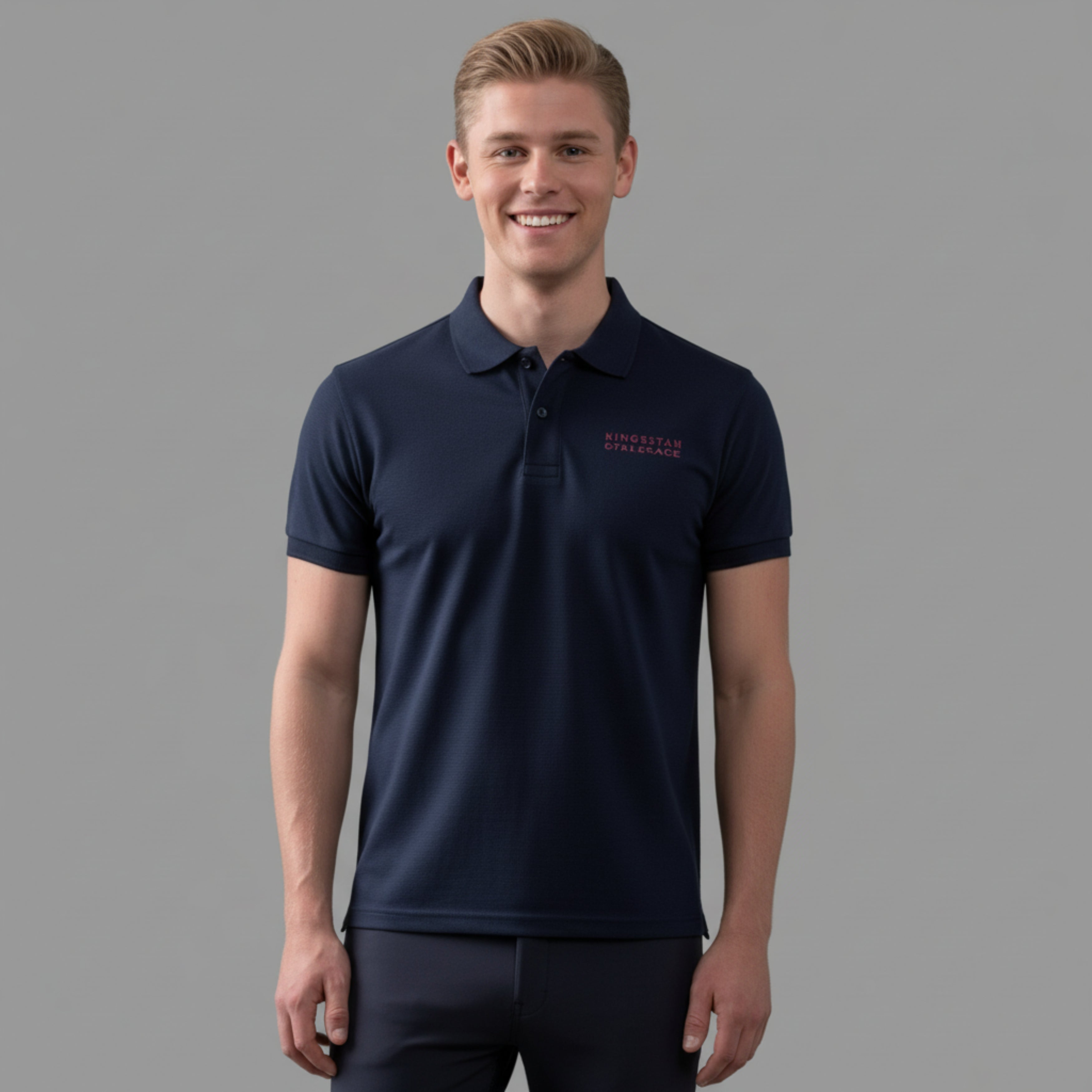 Kingsland Onyx Men Pique Polo T-shirt - Navy