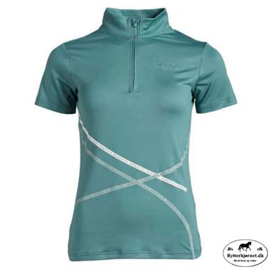 Kingsland Paula T-Shirt M. 1/2 Lynlås - Green Sea Pine