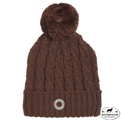 Kingsland Semira Strikket Hue - Brown Black Coff