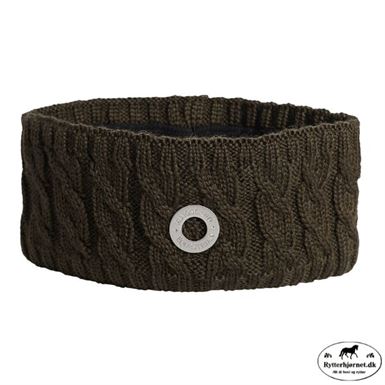 Kingsland Serah Strikket Pandebånd - Green Black Ink