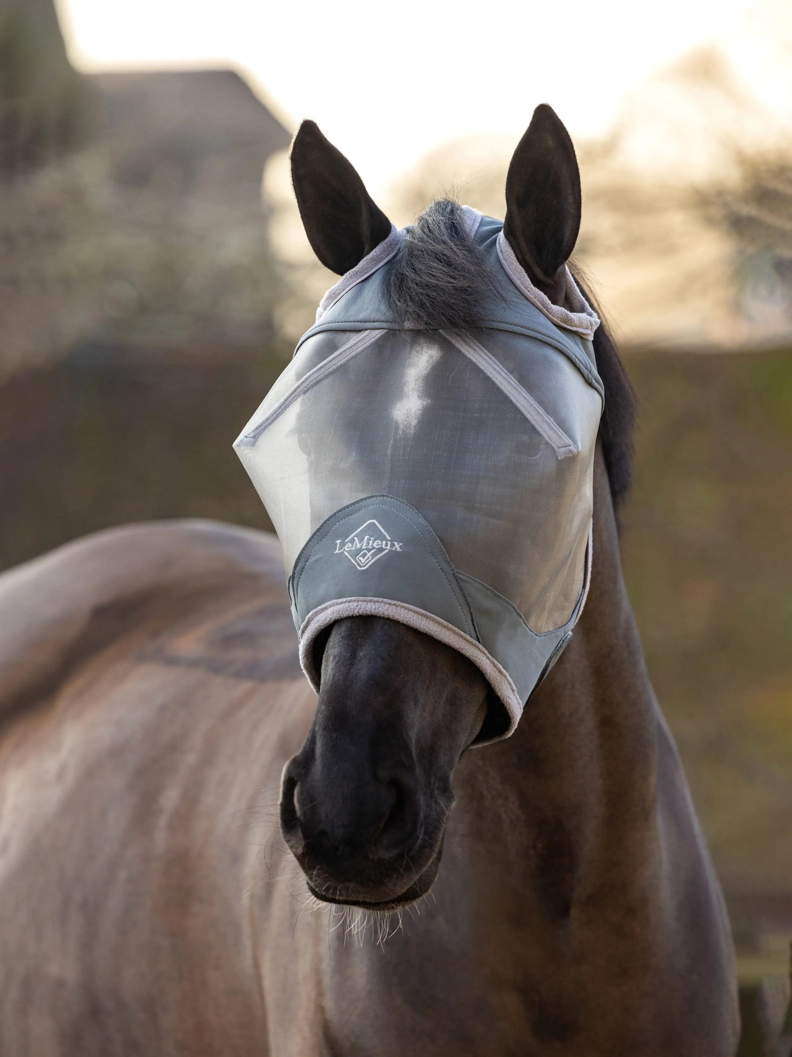 LeMieux ArmourShield Pro Fluemaske U. Næse - Grå