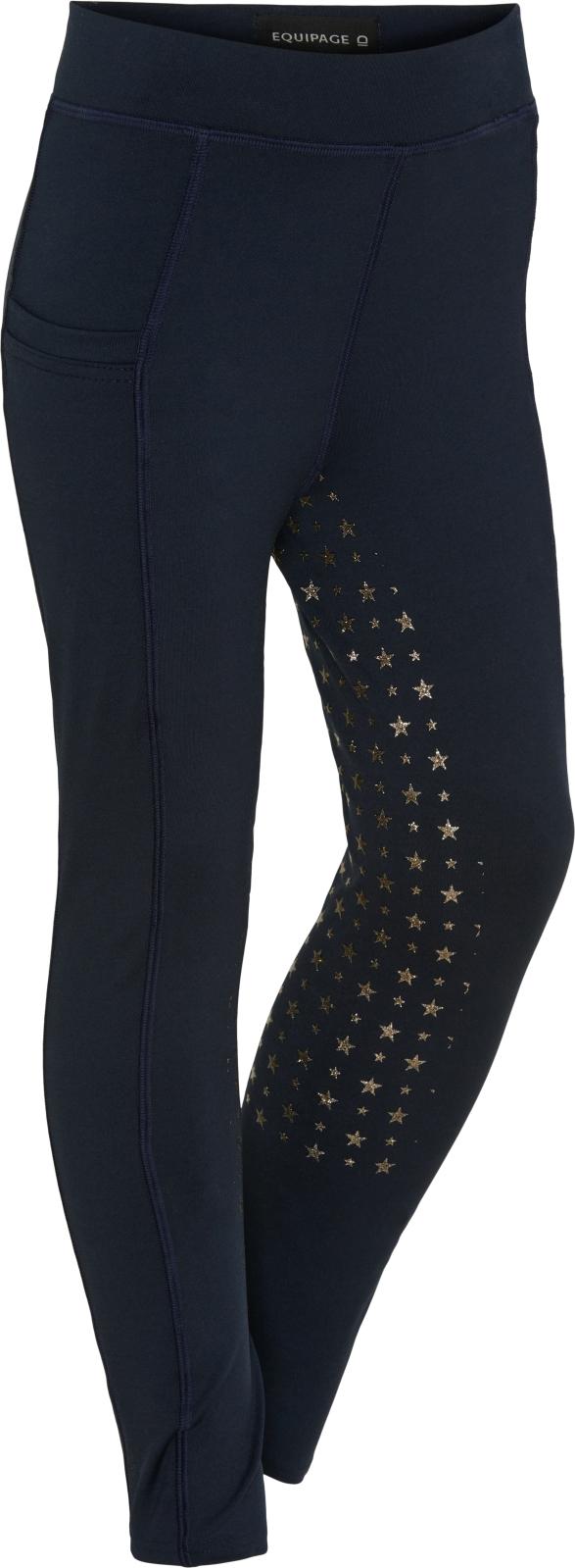 Equipage Molly Børne Ridetights M. Fuldgrip - Glimmer Navy